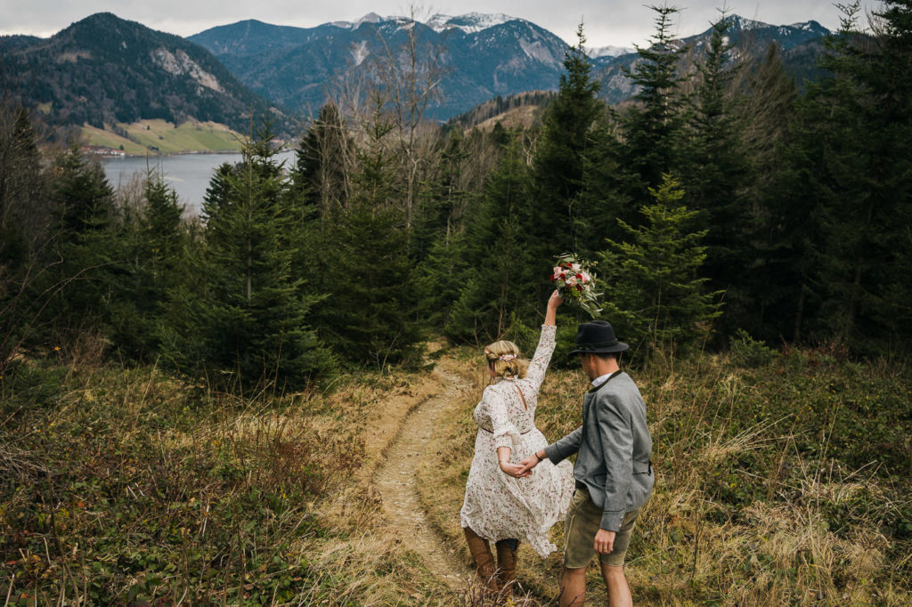Almbad Huberspitz Schliersee Huberspitzalm Hochzeit