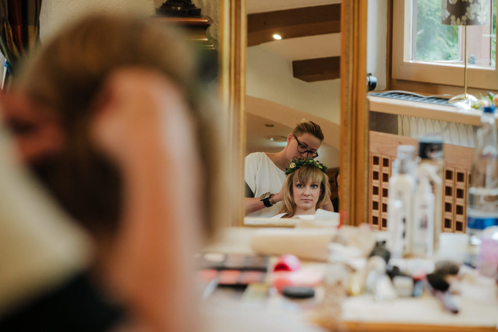 alpenhof bayrisch zell hochzeit getting ready