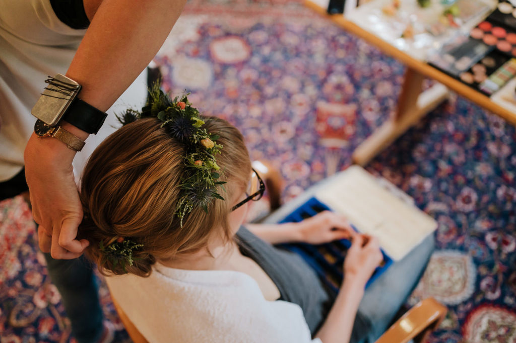alpenhof bayrischzell hochzeit getting ready