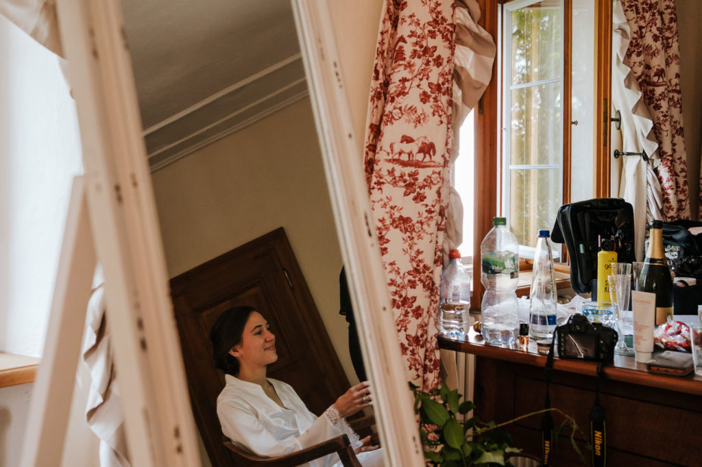 hochzeit auf schloss amerang getting ready
