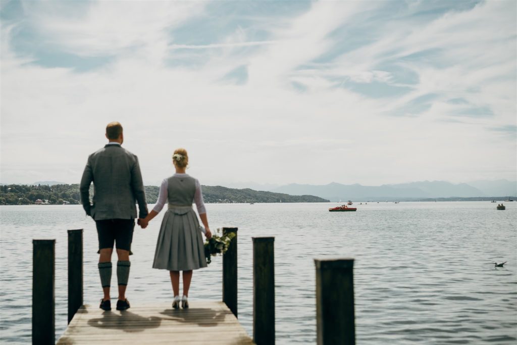 hochzeitsbilder am starnberger see am steg